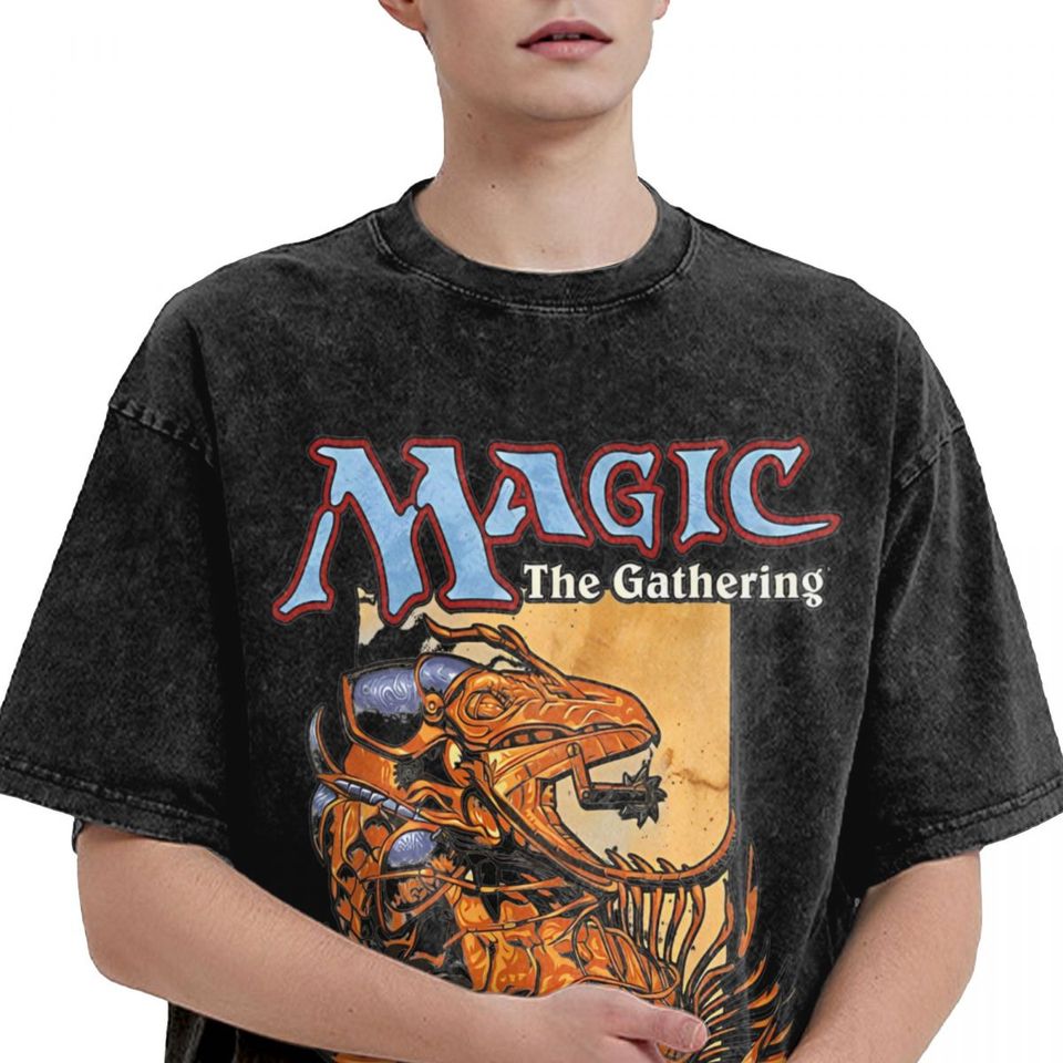 Washed T Shirt Magic Game Gathering MTG Hip Hop Novelty T-Shirts