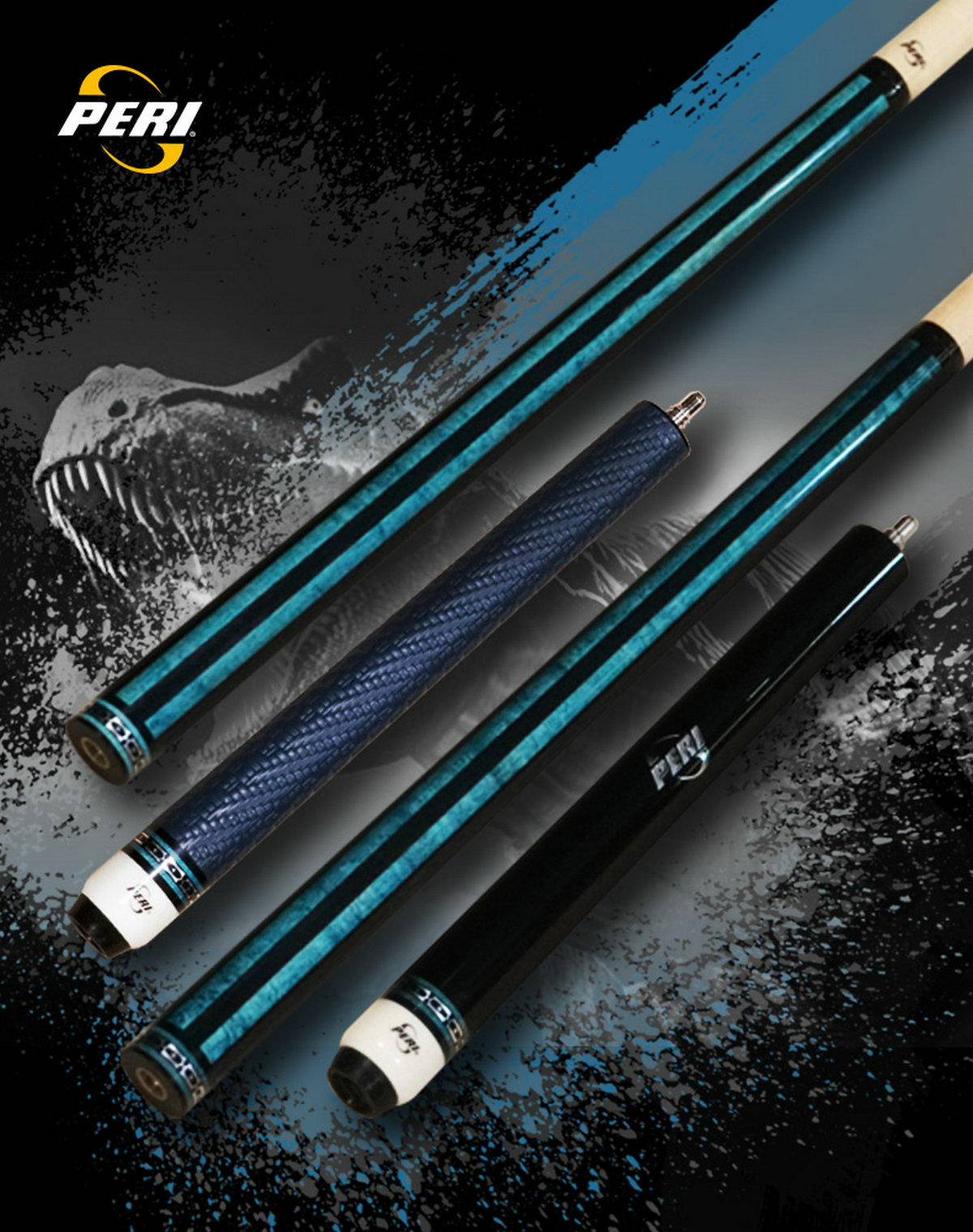 PERI PBH-BT3 Kick-Off Jumper Power Break Billiard Pool Cue Stick