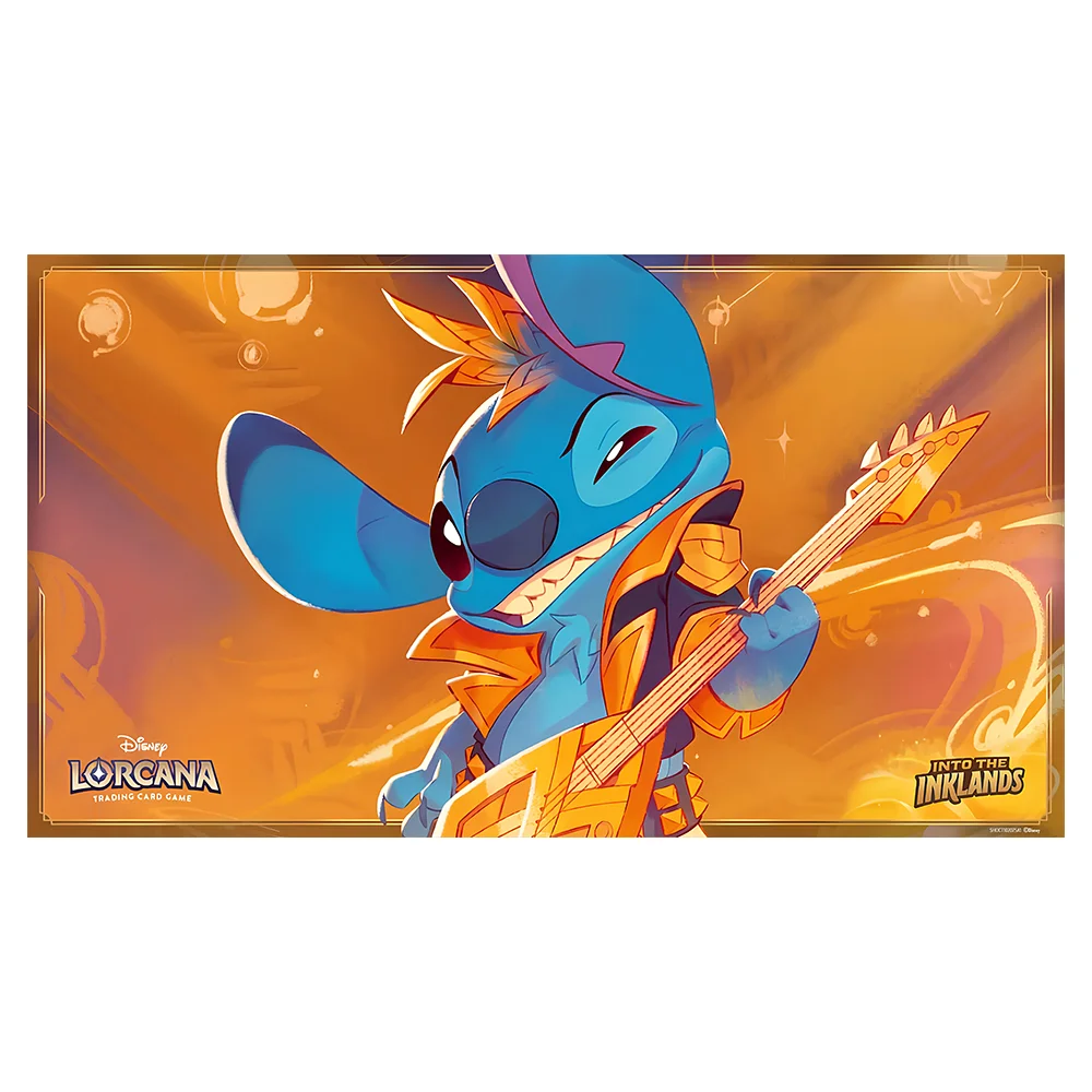 Lorcana-tcgゲームプレイマット、スティッチロックスター、エルザ精神