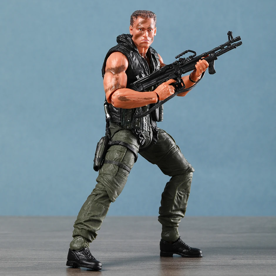 Neca commando johMatrixアクションフィギュア、ジョイントモバイル