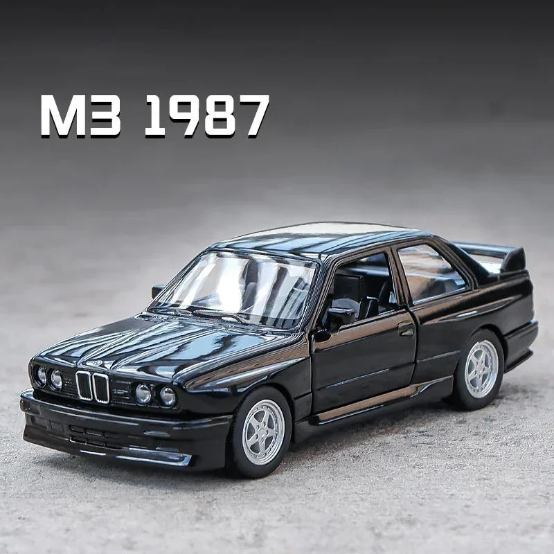 1:36 BMW M3 E30 1987 Porsche 911 Turbo Audi Quattro Metal Toy