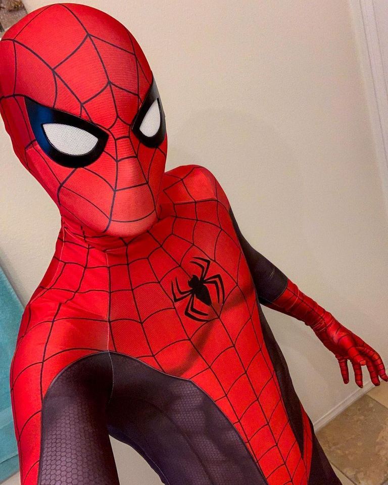 大人のためのスパイダーマンコスプレスーツ,peter parker Suit,タイツ