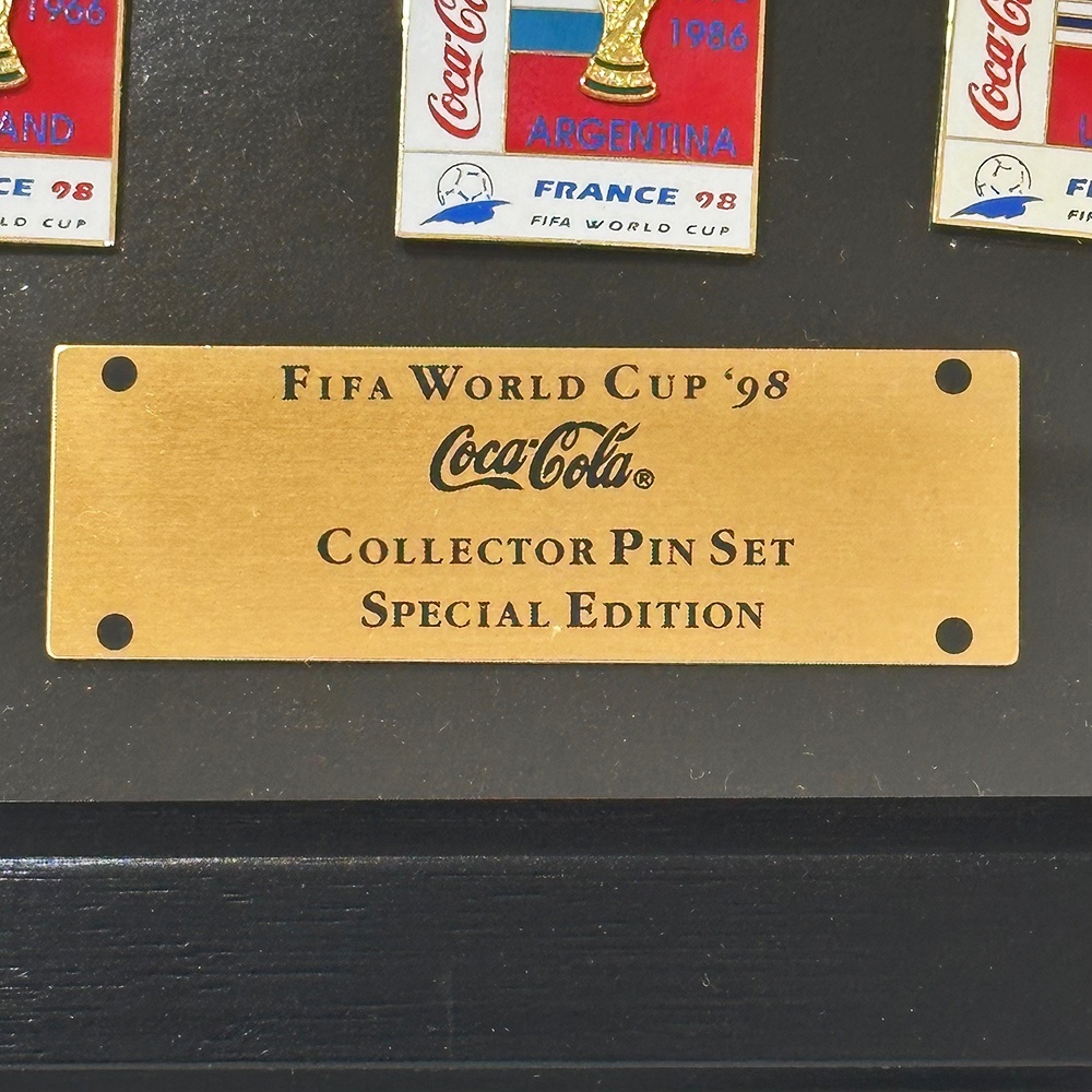 限定1998本シリアル入 98年フランスW杯 コカコーラ ゴールドボトル 箱