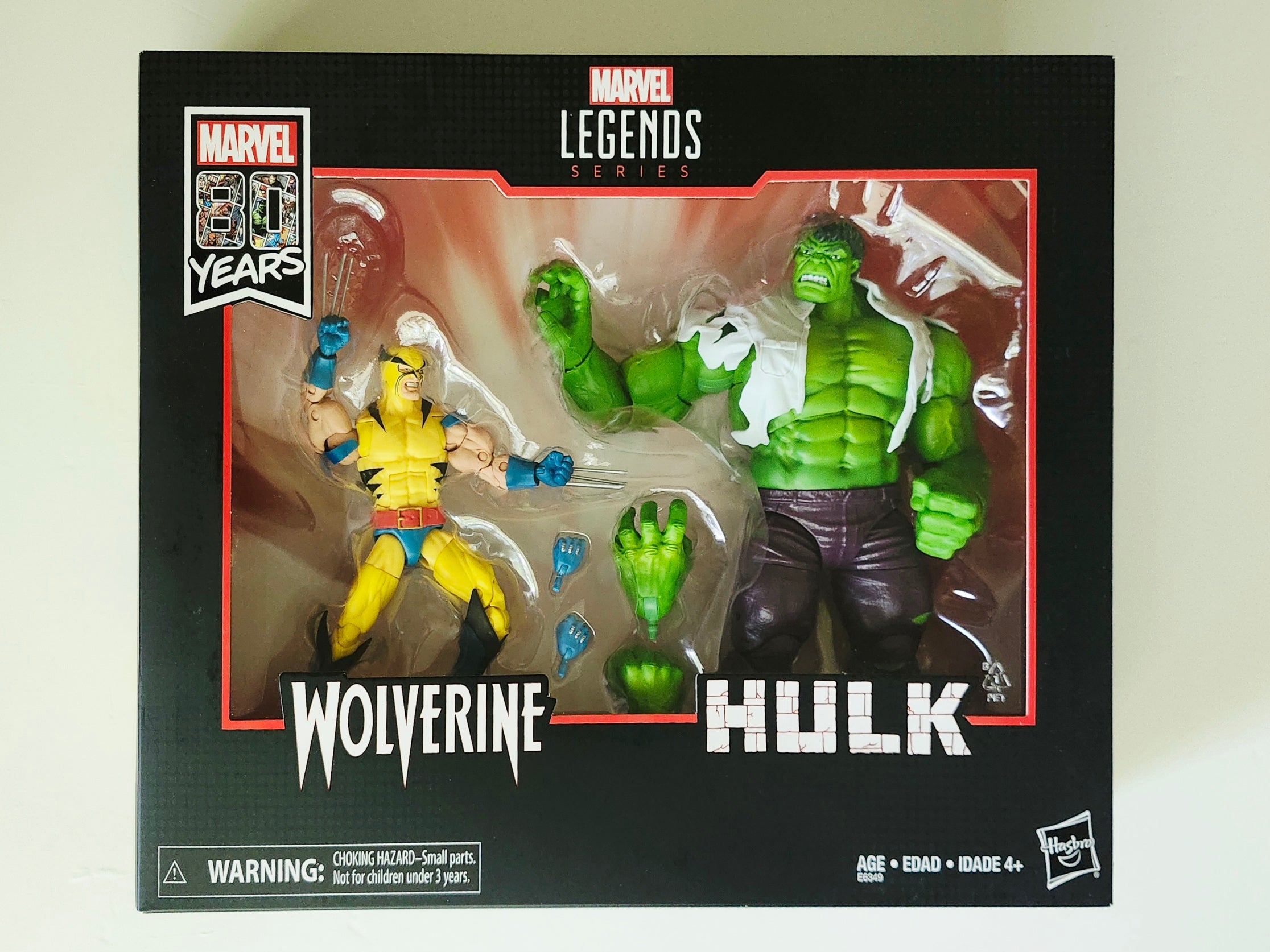 Marvel Legends 80th Anniversary Wolverine vs. Hulk Action Figure 2