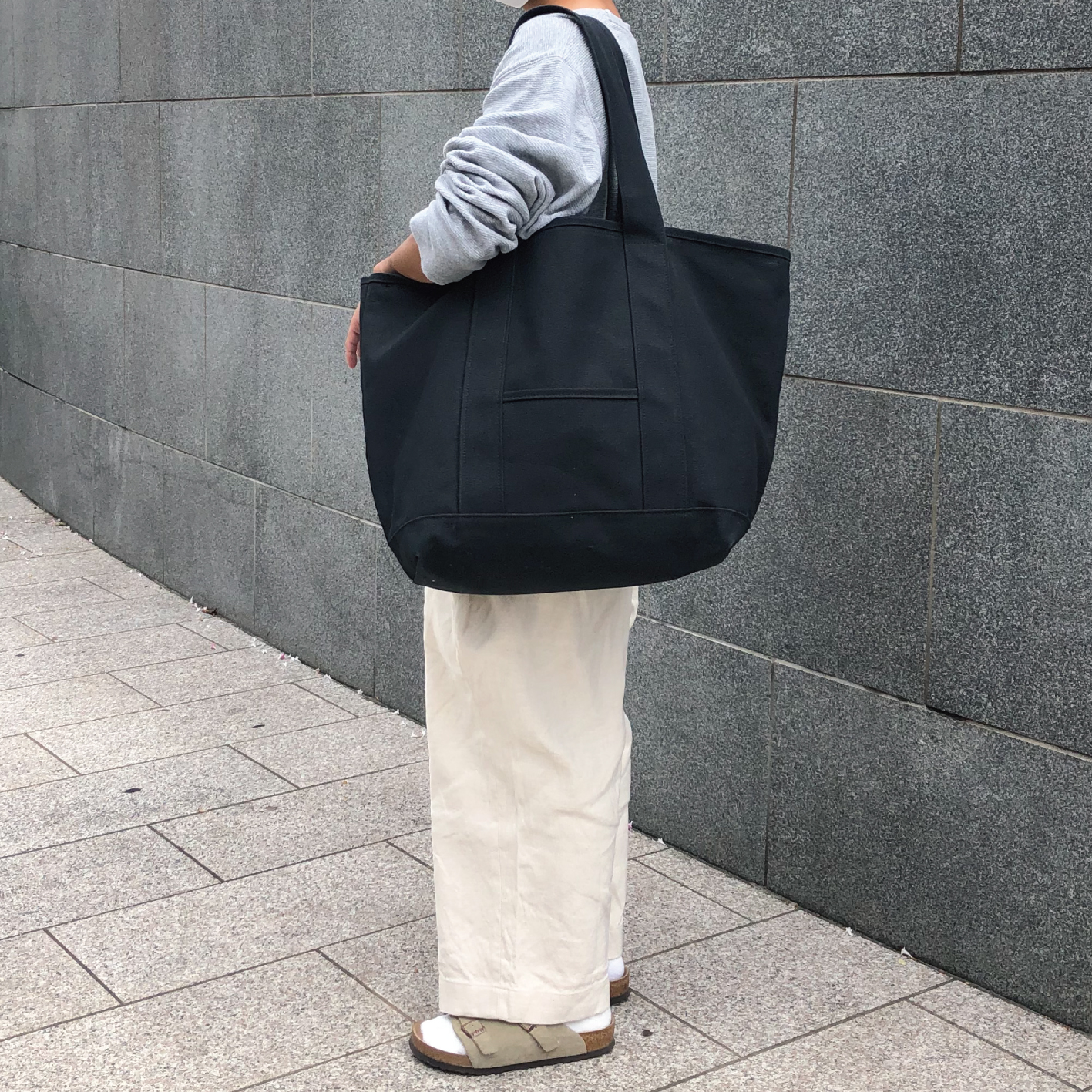 倉敷帆布 | 大容量ビッグトートバッグ XL ファスナー付 6号帆布 [岡山