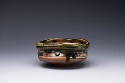 赤坂游ギャラリー｜ 鳴海織部茶碗 Narumi Oribe ,tea bowl