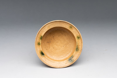 桃山時代 伝世品 古唐津 絵唐津 美人絵 茶碗 茶皿 図柄珍品 木箱付