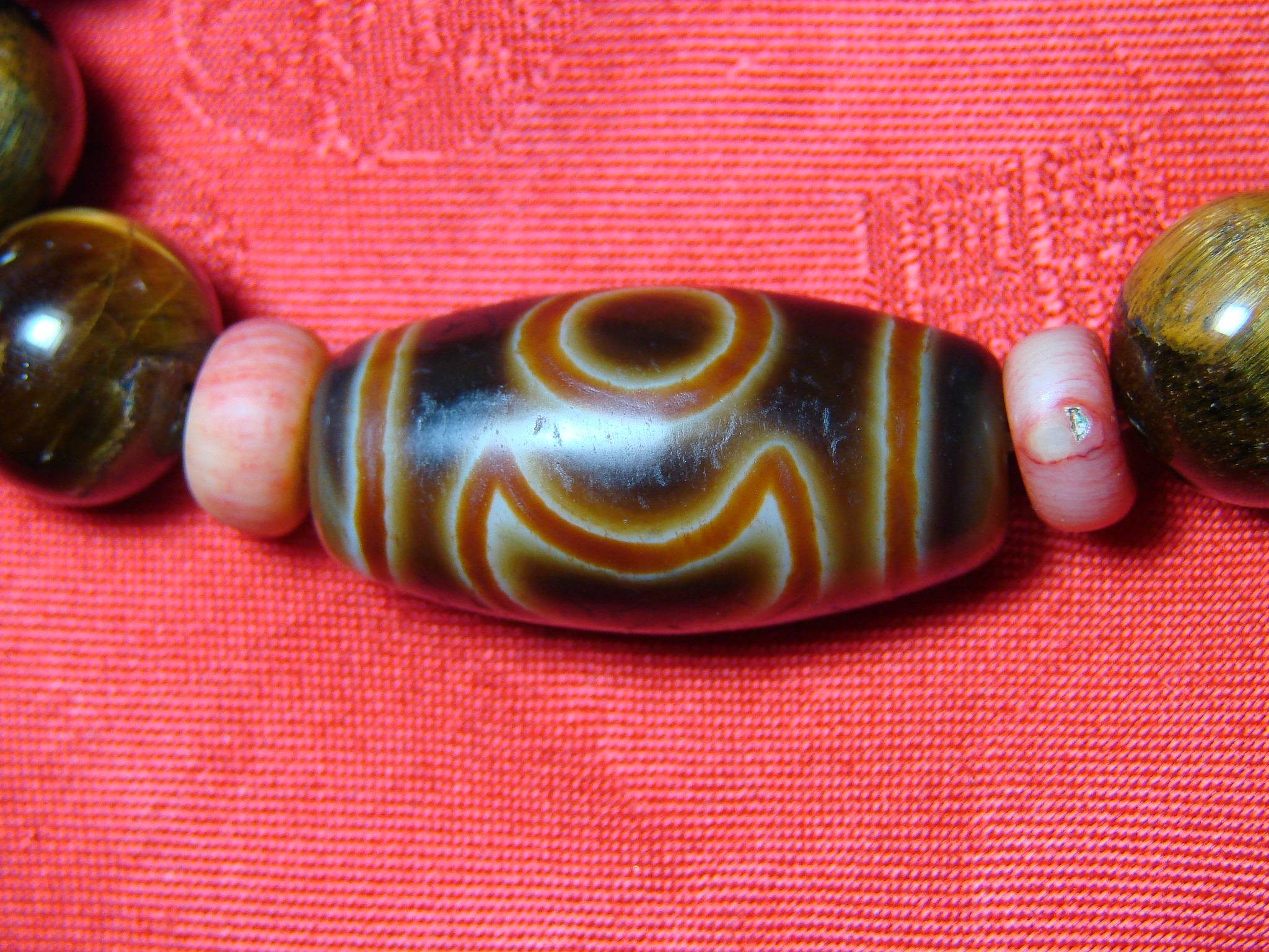 Star Moon and Sun Dzi Beads 日月星天珠| Ahaina