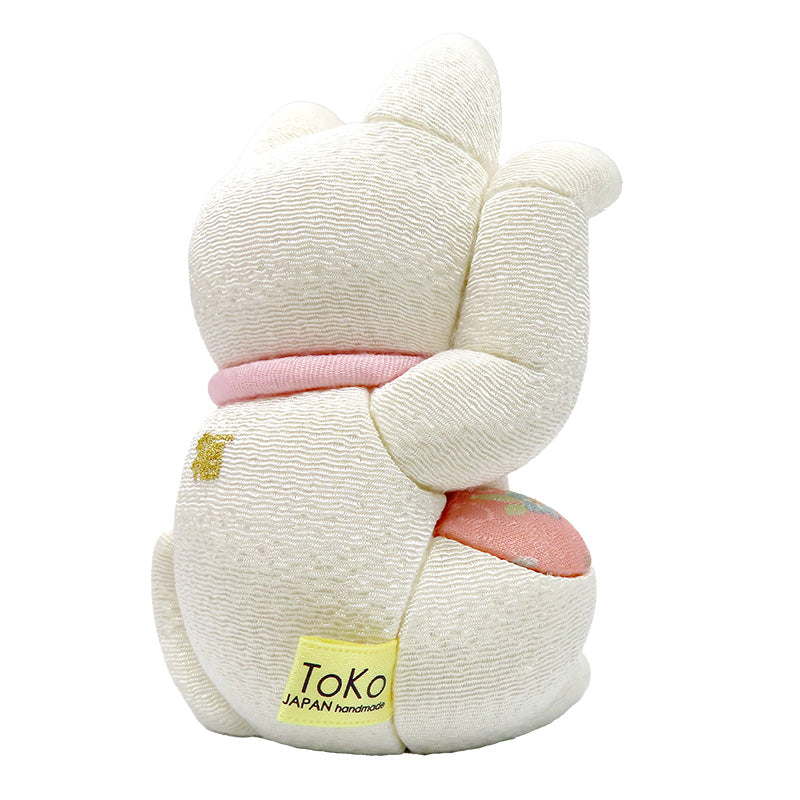 木目込み人形 招き猫 DX 中 lucky cat