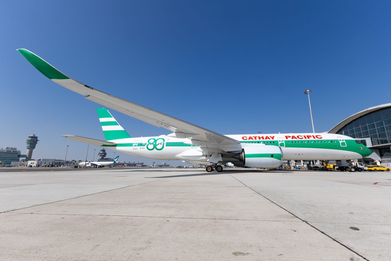 現地レポート！ キャセイ創立80周年記念のレトロ塗装機がデビュー
