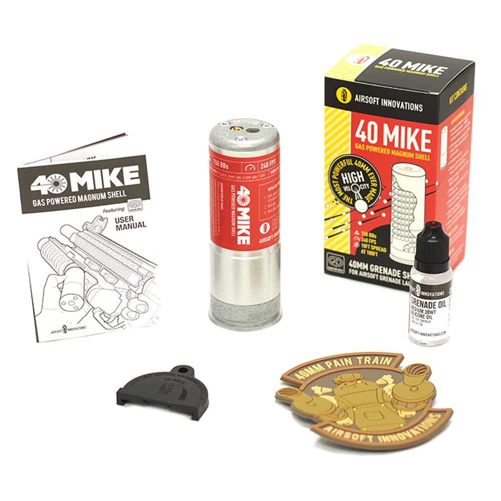 Airsoft Innovations 150rd 40 Mike Gas Powered Magnum 40mm Airsoft