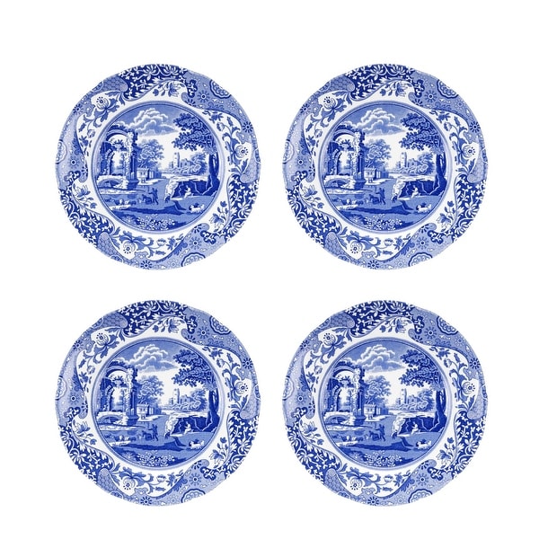 Spode Set of 4 Blue Italian Plates - Bed Bath & Beyond - 38394858