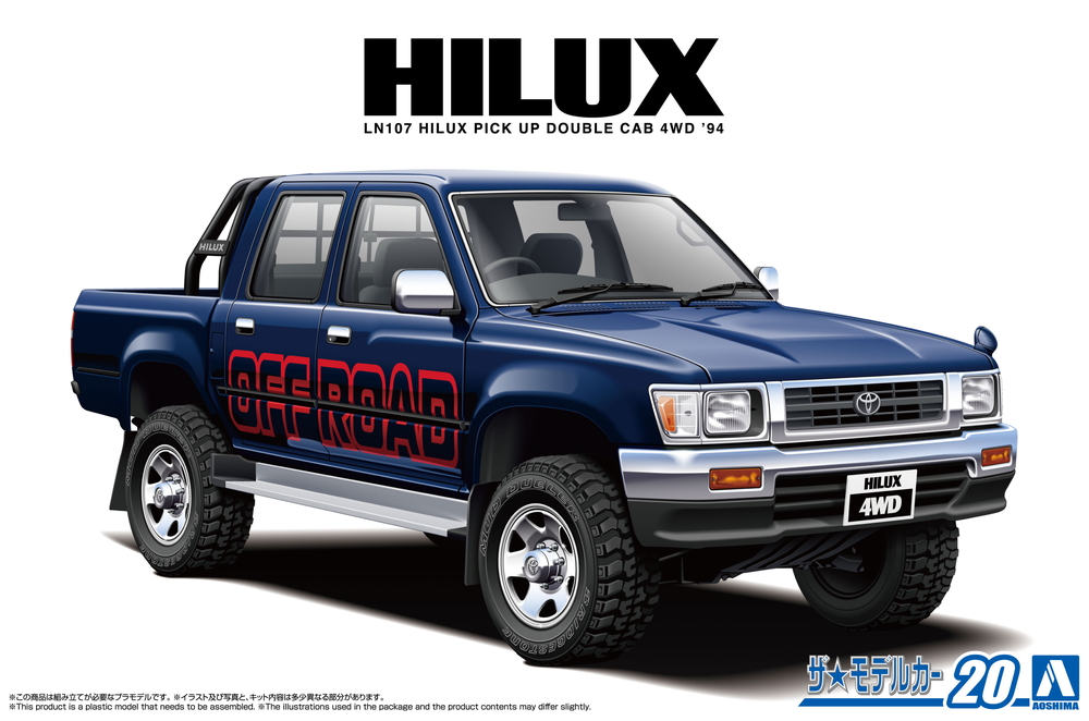 1/24 トヨタ LN107 ハイラックス ピックアップ ダブルキャブ4WD '94