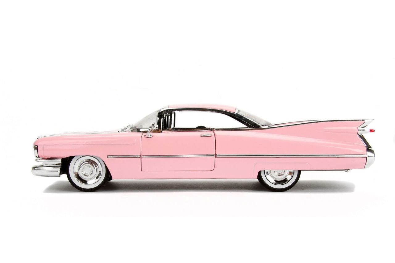 JADA 1959 Cadillac Coupe De Ville Pink 1/24 Scale Diecast Car