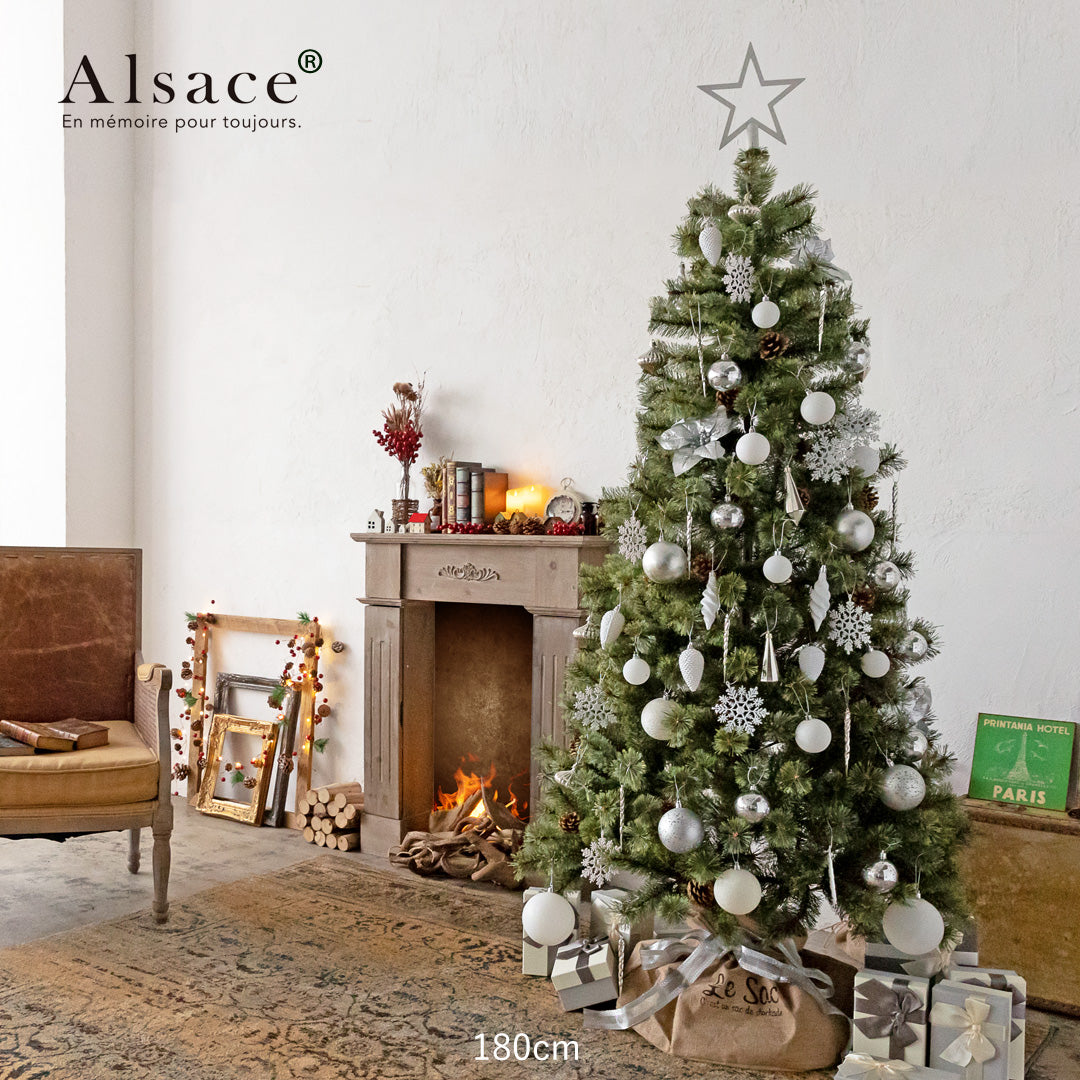 180cm アルザスツリー クリスマスツリー LEDライト付き Alsace 180