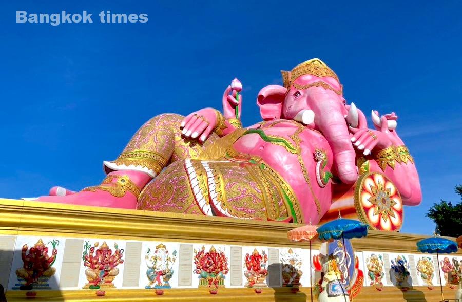 タイお寺巡り【ピンクのガネーシャ】 - Bangkok Times【バンコクタイムズ】