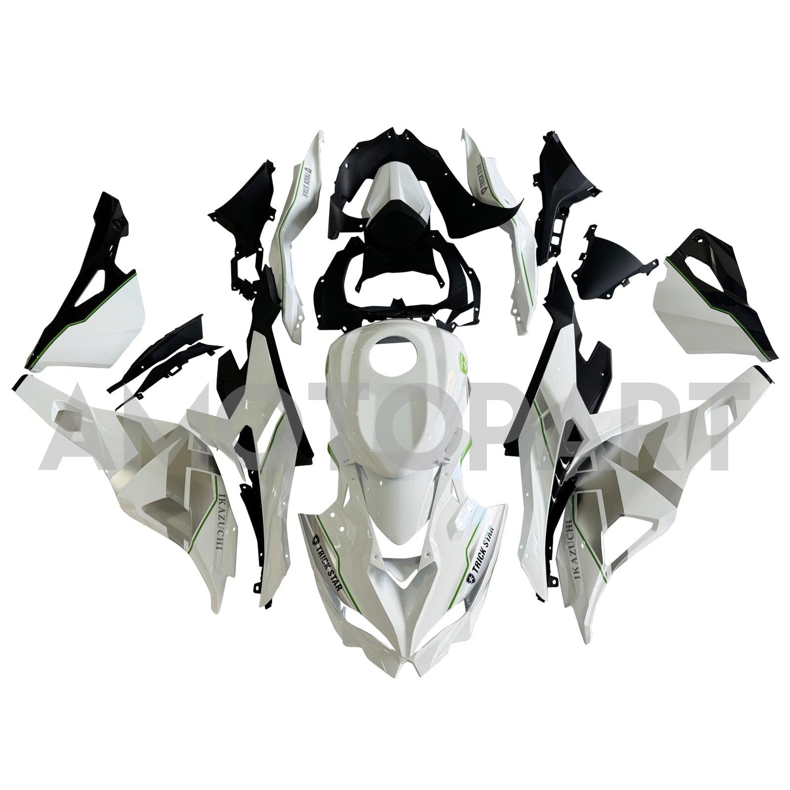 Amotopart 2019-2024 Kawasaki Ninja ZX25R ZX4R ZX4RR ホワイト