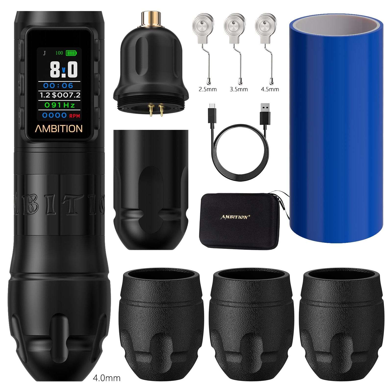 Ambition Vibe Max Wireless Tattoo Pen Machine