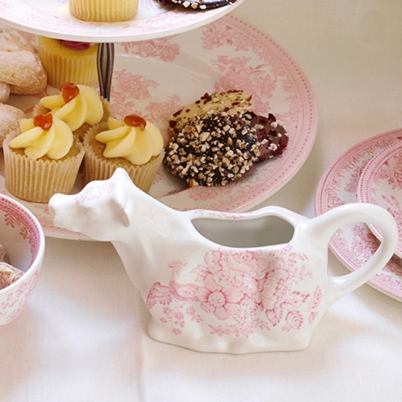 Burleigh Pink Asiatic Pheasants Cow Creamer – Ann Marie's