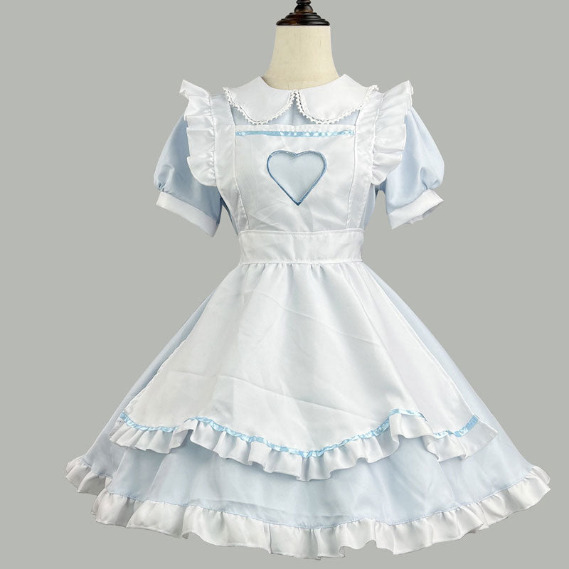 大きいサイズ レディース｜うさぎさんメイド服ワンピ―ス (M/L/2L/3L/4L
