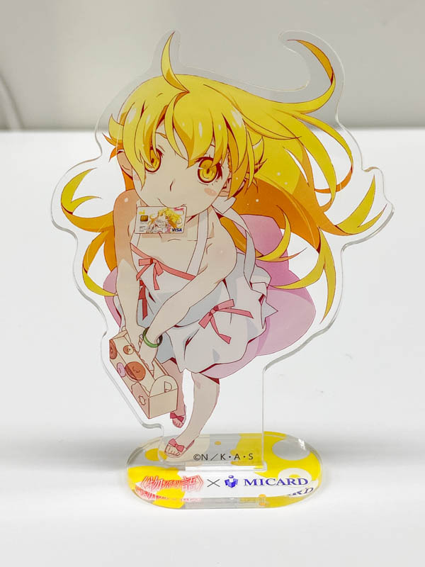 物語＞シリーズ×エムアイカード」忍野忍デザインのクレカほか、ファン