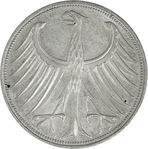 ドイツ 5マルク銀貨（BUNDESREPUBLIK DEUTSCHLAND DEUTSCHE MARK 5）の