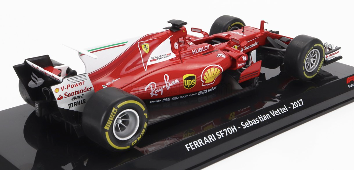 1:24 2017 Sebastian Vettel -- #5 Ferrari SF70H -- Atlas/Edicola F1