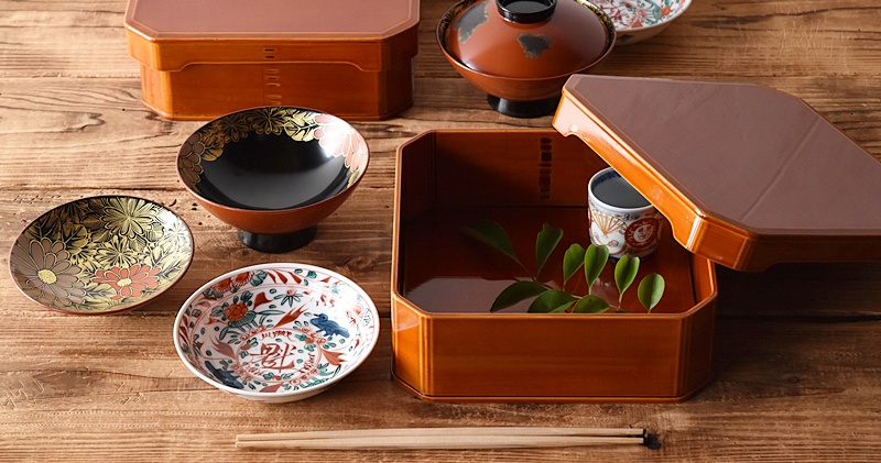 木曽漆器 大徳寺重 弁当箱 五個 共箱 茶道具 懐石道具 木曽漆器