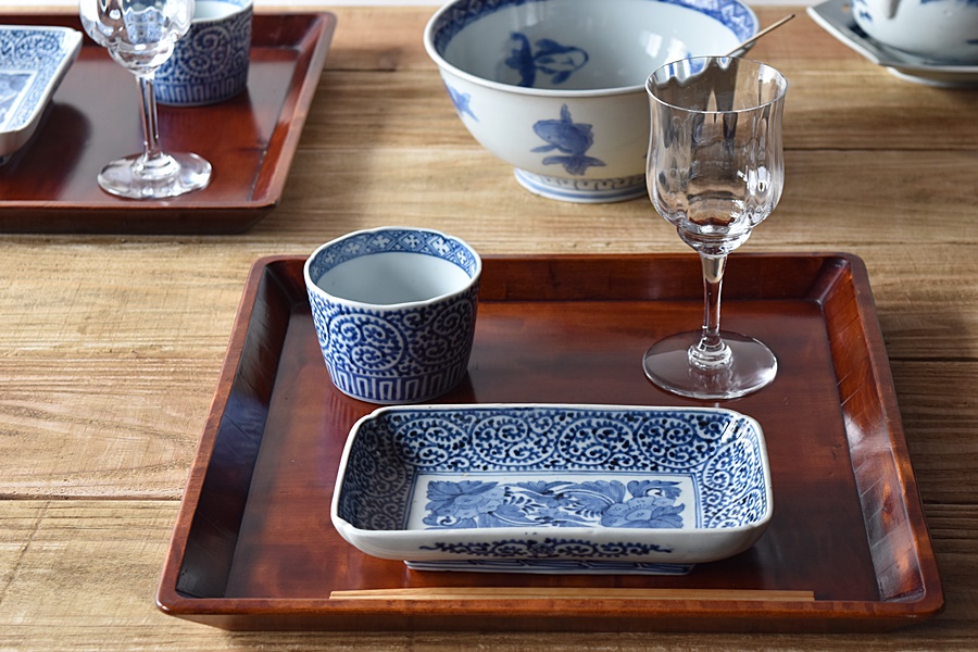 古伊万里 蛸唐草 松竹梅 冨貴長春 大振り 蕎麦猪口 - 生活骨董と古布の