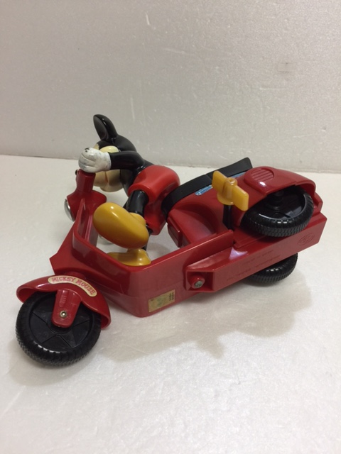 増田屋 ゼンマイ式 ミッキーマウス スクーター 長さ 17．5cm