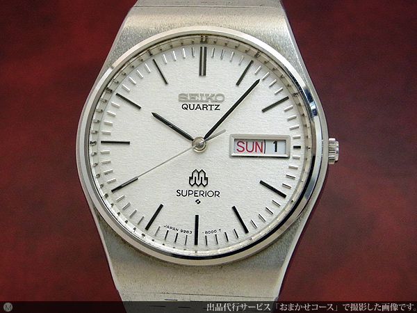 セイコー スーペリア 9983-8000 ツインクオーツ シルバーダイヤル