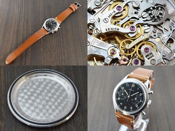 ゼニス ZENITH 2レジスタークロノグラフ ブラックアラビアミラー