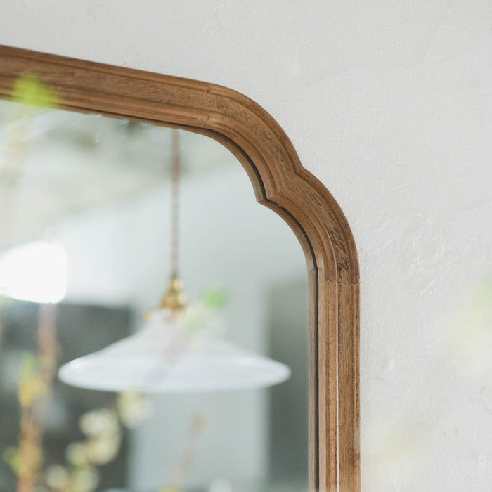 Wood arch mirror long — ANTRY USE ONLY GENUINE