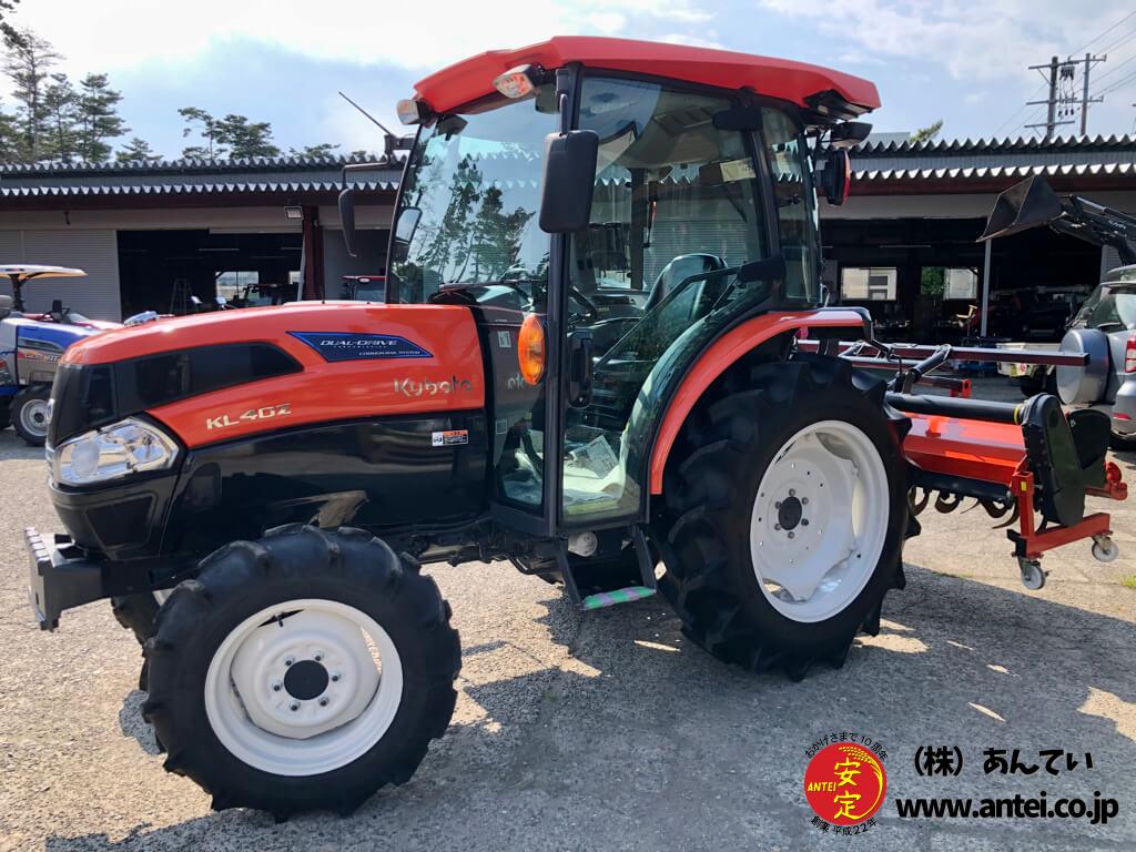 40馬力クボタトラクターKL40HZハイスピードデュアルシフト仕様です