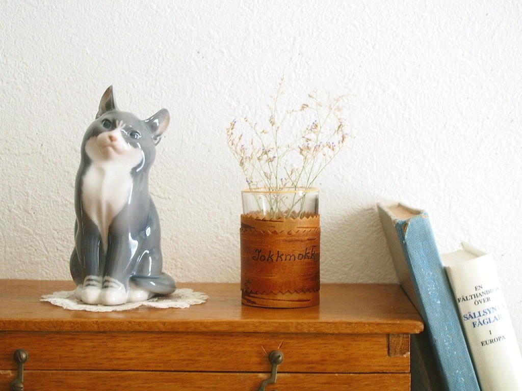 北欧ヴィンテージ Royal Copenhagen ロイヤルコペンハーゲン 陶器の猫