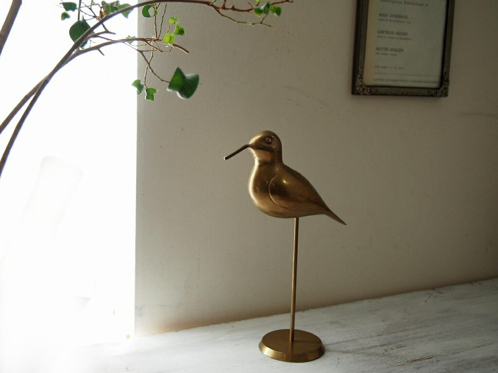金属製 鳥と枝の置物 高さ約30cm 金属製 鳥と枝の置物 高さ約30cm