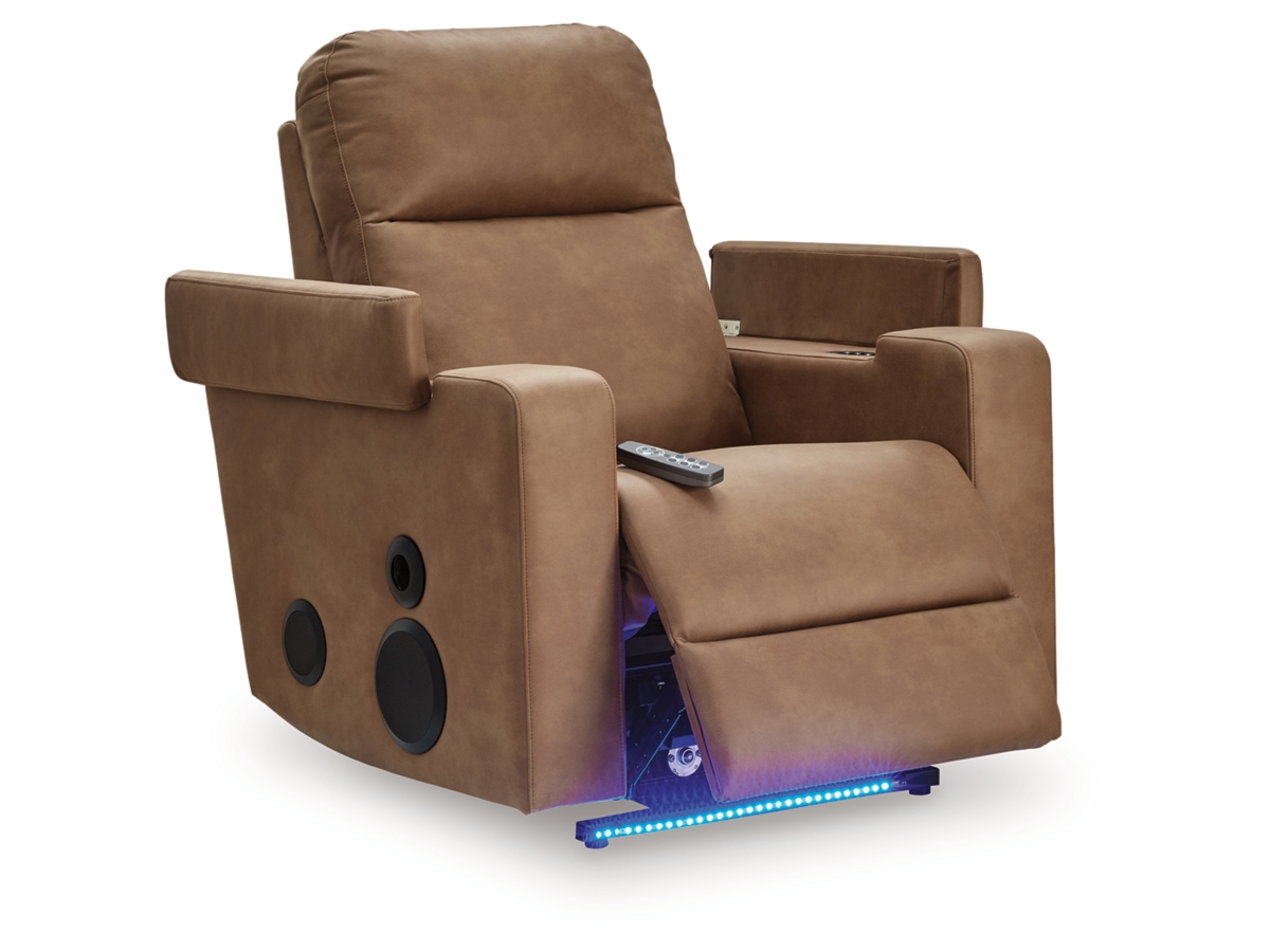 Flinlock Triple Power Glider Recliner with Audio System | Ashley
