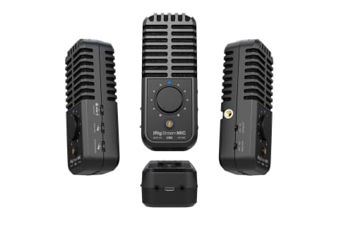 オーディオインターフェースも備えたUSB-Cマイク「iRig Stream Mic USB