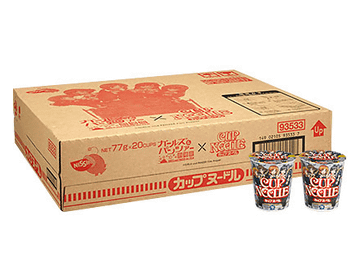 ガルパン仕様のカップヌードル。砲弾型ケースに3食分収納「つるつる