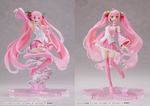 桜ミク」がタイトーくじ本舗に登場！ ピンクに輝く可憐な「桜ミク