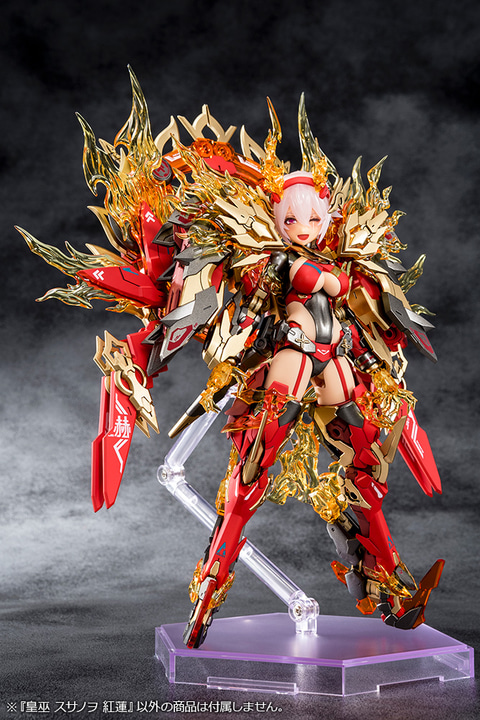 プラモデル「メガミデバイス」の新作「皇巫 スサノヲ 紅蓮」予約受付
