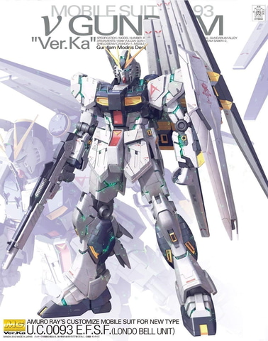 Amazonにてガンプラ「MG νガンダム Ver.ka」など7月再入荷予定分が販売
