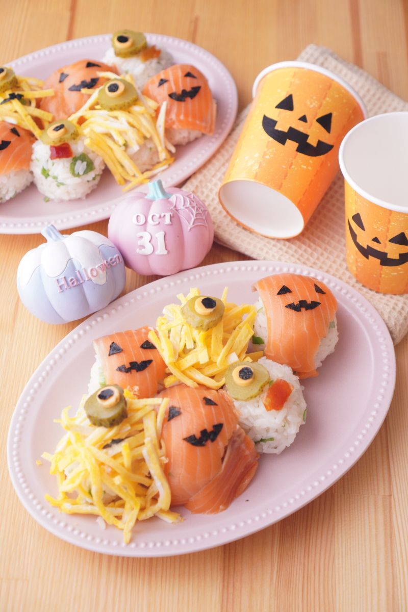 ハロウィン手毬寿司 | レシピサイトNadia
