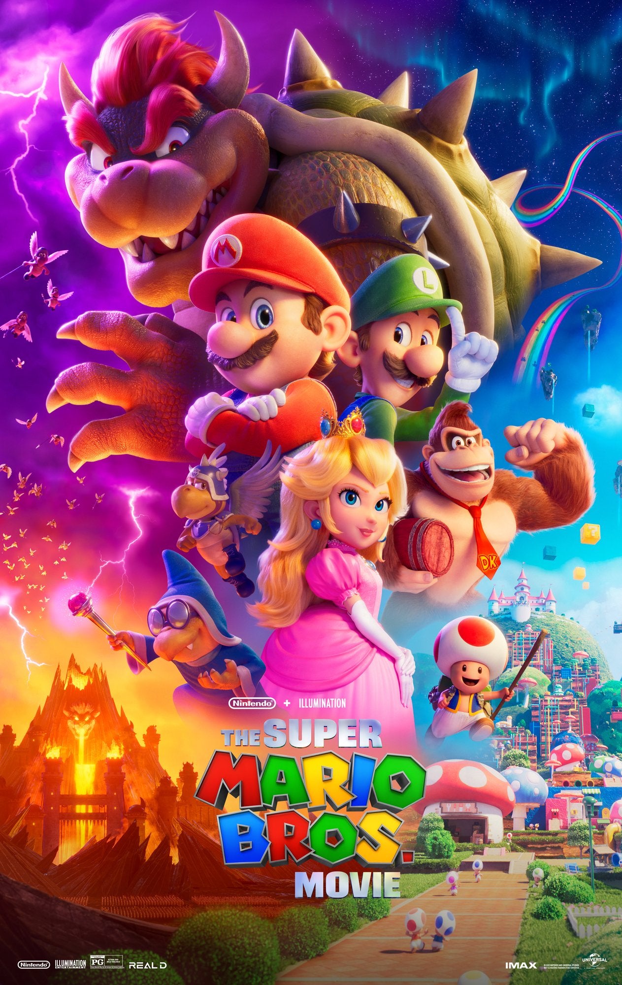 ザ・スーパーマリオブラザーズ・ムービー』のポスターが公開 キノコ