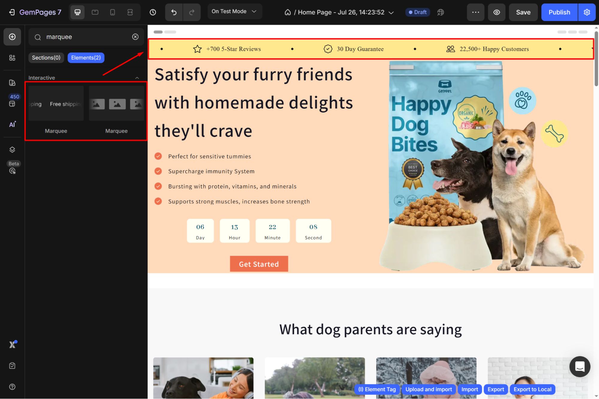 ヒーローバナー要素を使用してヒーローセクションをデザインする