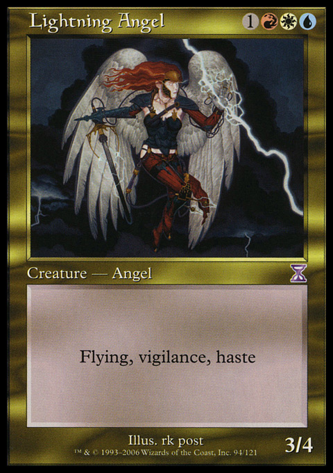 MTG 稲妻の天使 foil サインド MTG 稲妻の天使 アポカリプス 日本語版