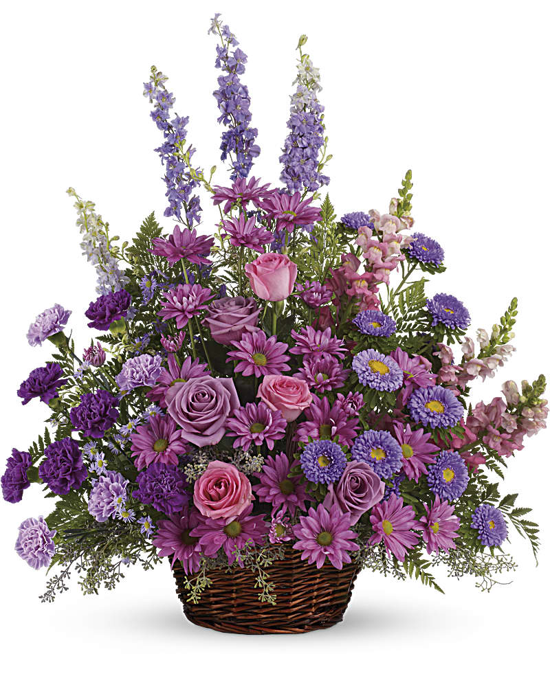Gracious Lavender Basket in Montgomery TX - Pecan Hill Florist & Gifts