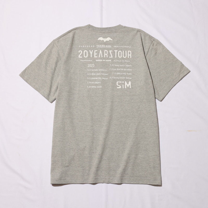 20YEARS TOUR ガイコツ Tシャツ - SiM OFFICIAL GOODS STORE