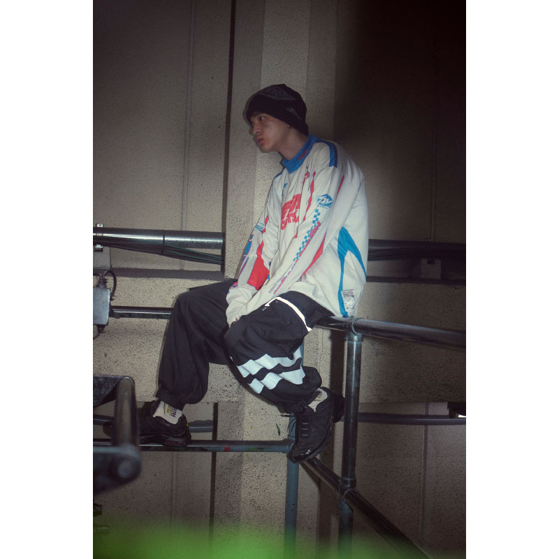ZTMY SPORTS High Neck Long Tee (Cream) - ZUTOMAYO MART