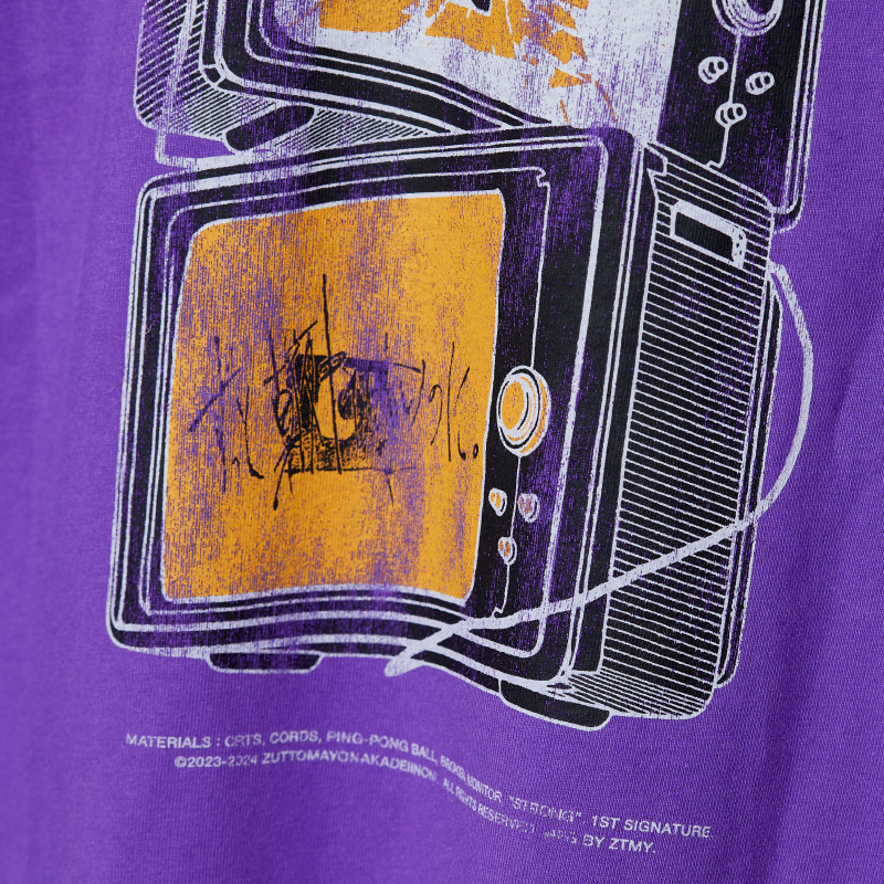 強TV Tee (Purple) - ZUTOMAYO MART